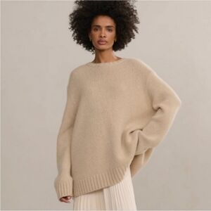 Jenni Kayne Cashmere Amelia Crewneck Sweater in Warm Sand Size XXS GUC!